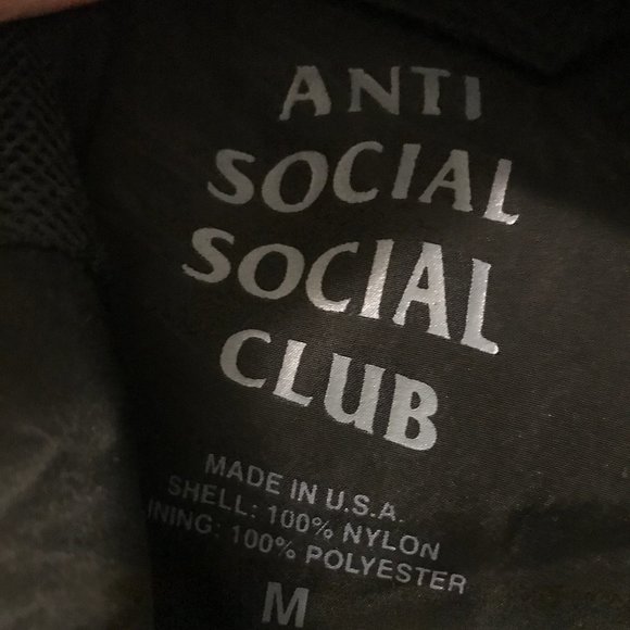 Anti Social Social Club Reflective Jacket - Picture 2 of 3